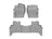 WeatherTech DigitalFit Floor Liners for 2022 2021 2020 2019 2018 2017 Land Rover Discovery [Covers Front & Rear Row, Gray] | 46480-1-6