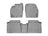 WeatherTech DigitalFit Floor Liners for 2015 2014 2013 2012 Toyota Prius Plug-In [Covers Front & Rear Row, Gray] | 465251-462562