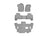 WeatherTech DigitalFit Floor Liners for Tahoe/Yukon [Covers Front & Both Rear Rows, Gray] | 46607-1-2-5