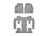 WeatherTech DigitalFit Floor Liners for Buick/GMC/Saturn [Covers Front & Rear Row, Gray] | 467021-461114
