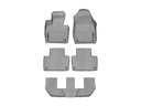 WeatherTech DigitalFit Floor Liners for 2022 2021 2020 2019 2018 2017 2016 Volvo XC90 [Covers Front & Both Rear Rows, Gray] | 46828-1-4-3