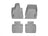 WeatherTech DigitalFit Floor Liners for 2020 2019 2018 2017 2016 Maserati Quattroporte [Covers Front & Rear Row, Gray] | 468831-465652