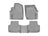 WeatherTech DigitalFit Floor Liners for Audi [Covers Front & Rear Row, Gray] | 46887-1-2