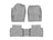 WeatherTech DigitalFit Floor Liners for Prius/Prius Prime [Covers Front & Rear Row, Gray] | 46917-1-2