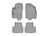 WeatherTech DigitalFit Floor Liners for 2019 2018 2017 2016 Chevrolet Volt [Covers Front & Rear Row, Gray] | 46938-1-2