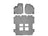 WeatherTech DigitalFit Floor Liners for Pacifica/Voyager [Covers Front & Both Rear Rows, Gray] | 46945-1-4