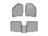 WeatherTech DigitalFit Floor Liners for 2019 2018 2017 Ford Explorer [Covers Front & Rear Row, Gray] | 469811-463592