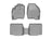 WeatherTech DigitalFit Floor Liners for 2019 2018 2017 Ford Explorer [Covers Front & Rear Row, Gray] | 469811-463594