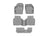WeatherTech DigitalFit Floor Liners for 2019 2018 Volkswagen Tiguan [Covers Front & Both Rear Rows, Gray] | 46989-1-3-4