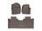 WeatherTech DigitalFit Floor Liners for F-250 Super Duty/F-350 Super Duty [Covers Front & Rear Row, Cocoa] | 4710121-476973