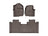 WeatherTech DigitalFit Floor Liners for F-250 Super Duty/F-350 Super Duty [Covers Front & Rear Row, Cocoa] | 4710121-476975