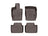 WeatherTech DigitalFit Floor Liners for 2021 2020 2019 2018 2017 Porsche Panamera [Covers Front & Rear Row, Cocoa] | 471180-1-2
