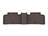 WeatherTech DigitalFit Floor Liners for 2022 2021 INFINITI QX50 [Covers Rear (2nd) Row, Cocoa] | 4713373