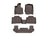 WeatherTech DigitalFit Floor Liners for 2022 2021 2020 Lincoln Aviator [Covers Front & Both Rear Rows, Cocoa] | 471576-1-2-4