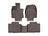WeatherTech DigitalFit Floor Liners for 2022 2021 2020 Toyota Highlander [Covers Front & Rear Row, Cocoa] | 471609-1-2