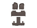 WeatherTech DigitalFit Floor Liners for Escalade ESV/Yukon XL [Covers 1st 2nd & 3rd Row, Cocoa] | 471632-1-2-5
