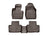 WeatherTech DigitalFit Floor Liners for 2022 2021 Hyundai Santa Fe [Covers Front & Rear Row, Cocoa] | 471677-1-2