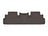 WeatherTech DigitalFit Floor Liners for QX60/Pathfinder [Covers Rear (2nd) Row, Cocoa] | 4716982