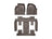 WeatherTech DigitalFit Floor Liners for Buick/Chevrolet/GMC [Covers Front & Both Rear Rows, Cocoa] | 472511-479423
