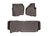 WeatherTech DigitalFit Floor Liners for F-250 Super Duty/F-350 Super Duty [Covers Front & Rear Row, Cocoa] | 474331-473053