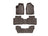 WeatherTech DigitalFit Floor Liners for 2020 2019 2018 2017 Acura MDX [Covers Front & Both Rear Rows, Cocoa] | 47576-1-2-4