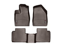 WeatherTech DigitalFit Floor Liners for 2017 2016 2015 Chrysler 200 [Covers Front & Rear Row, Cocoa] | 47689-1-2