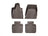 WeatherTech DigitalFit Floor Liners for 2019 2018 2017 2016 Maserati Quattroporte [Covers Front & Rear Row, Cocoa] | 478831-475652
