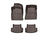 WeatherTech DigitalFit Floor Liners for A5 Quattro/S5 [Covers Front & Rear Row, Cocoa] | 47937-1-3
