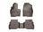WeatherTech DigitalFit Floor Liners for 2022 2021 2020 2019 2018 2017 2016 Mazda CX-9 [Covers Front & Rear Row, Cocoa] | 47972-1-2