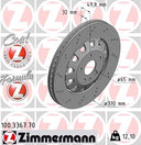 Zimmermann 100.3367.70 Disc Brake Rotor - Front