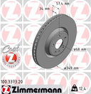 Zimmermann 100.3373.20 Disc Brake Rotor - Front