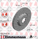 Zimmermann 150.2940.70 Disc Brake Rotor - Front Left