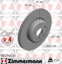 Zimmermann 150.2946.32 Disc Brake Rotor - Rear