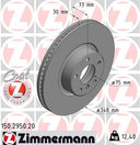Zimmermann 150.2950.20 Disc Brake Rotor - Front Right