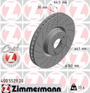 Zimmermann 400.5529.20 Disc Brake Rotor - Front