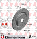 Zimmermann 400.5534.20 Disc Brake Rotor - Rear