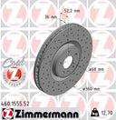 Zimmermann 460.1555.52 Disc Brake Rotor - Front Right