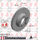 Zimmermann 460.4508.20 Disc Brake Rotor - Rear Left