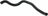 Gates 18457 HVAC Heater Hose - Thermostat To Oil Cooler