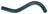 Gates 18481 HVAC Heater Hose - Heater - Lower Tee To Auxiliary Heater Pipe or Tee To Auxiliary Heater