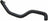 Gates 19258 HVAC Heater Hose - Pipe-1 To Tee-1