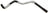 Gates 19889 HVAC Heater Hose - Heater - Left Side or Heater Outlet
