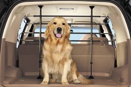 pet barrier fence kit to keep pets secure in vehicle seats behind the back seats