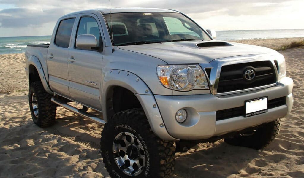 Bushwacker truck on the beach