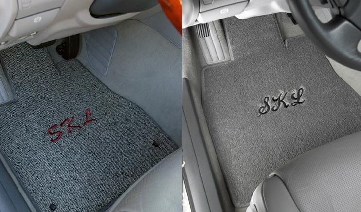 PERSONALISED car mats UNIVERSAL FIT Wife car gift husband ~ ANY TEXT EMBROIDERED 