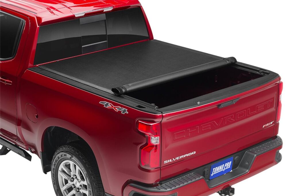 This is the image of TonnoPro RollUp Tonneau Cover which is a soft rollup tonneau.