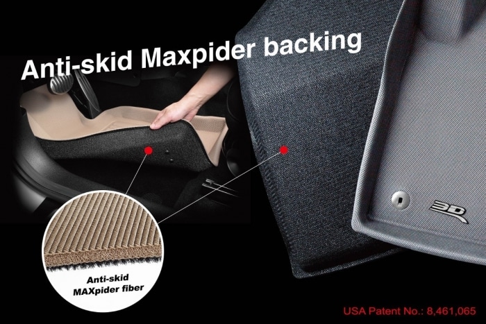 3D maxpider kagu car floor liners and mats: stability