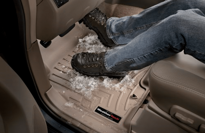 WeatherTech floor mats with snow/water channeling