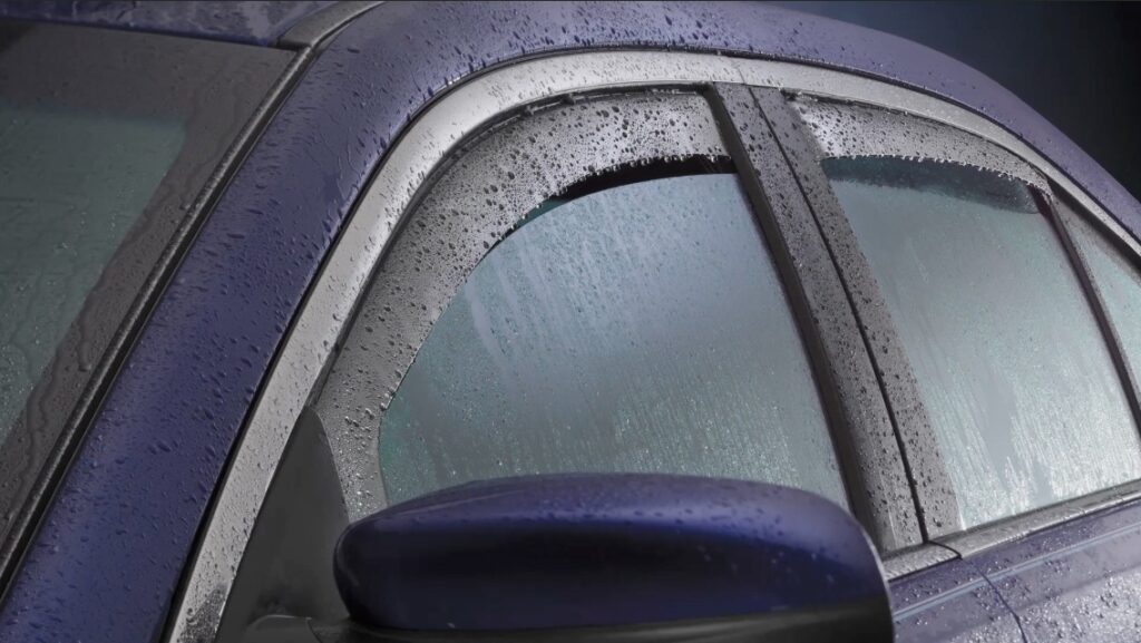 WeatherTech visors with rain
