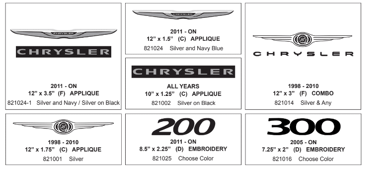 Chrysler logos